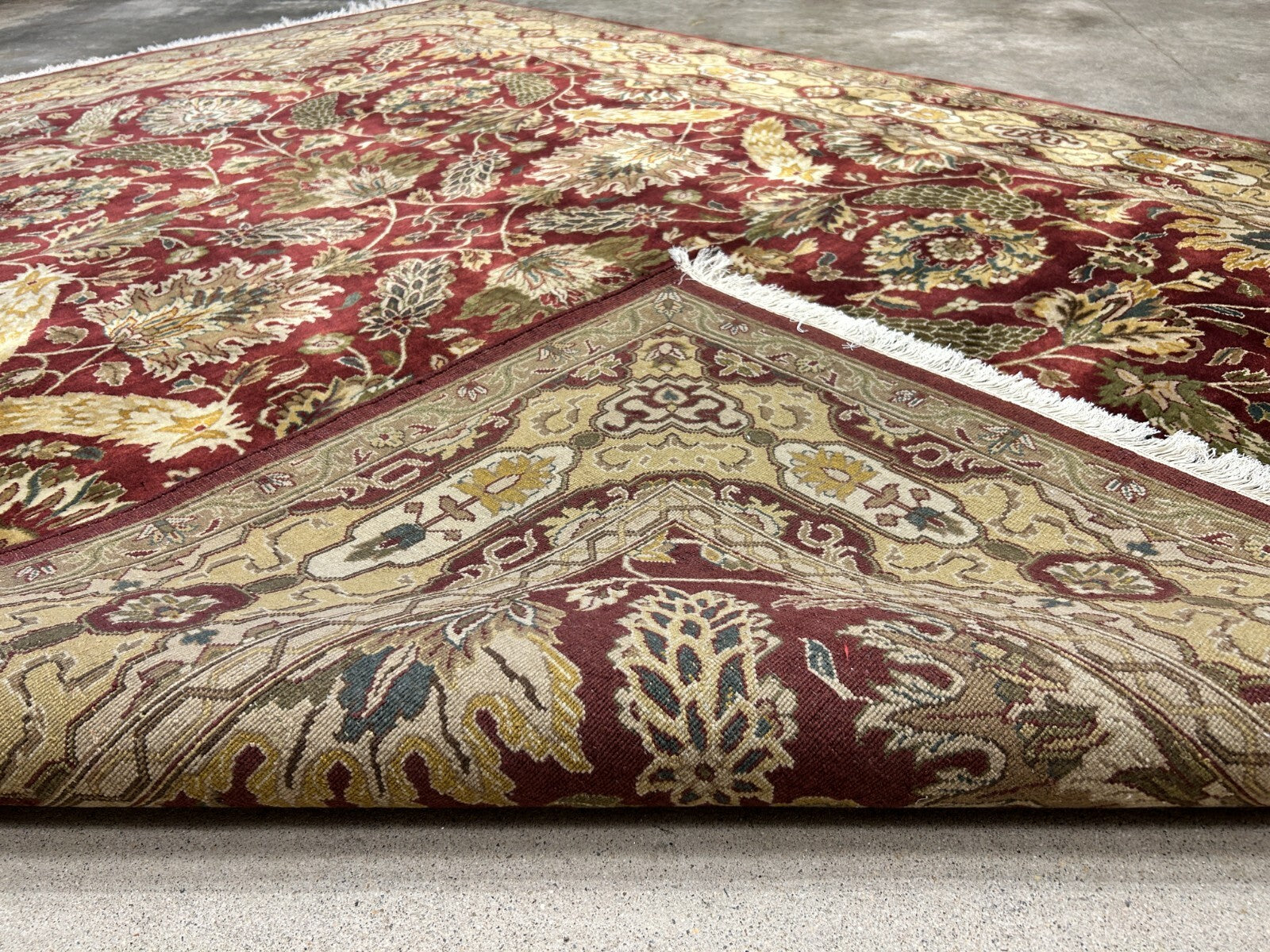 7'x10' Hand-Knotted 100% Wool Pile Agra Carpet - Area Rug