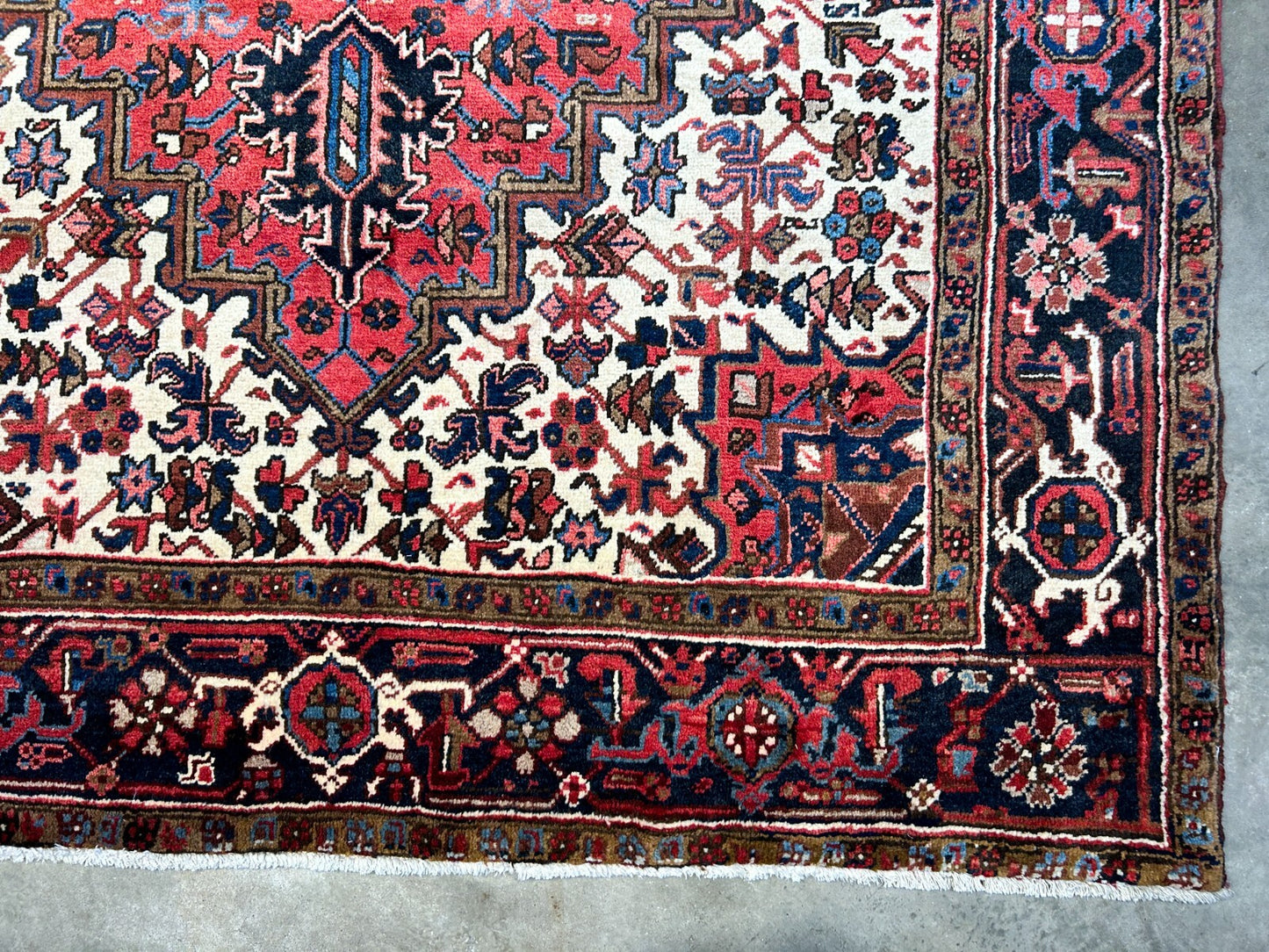 6'10"x10'3" Hand-Knotted 100% Wool Herize Carpet - Area Rug