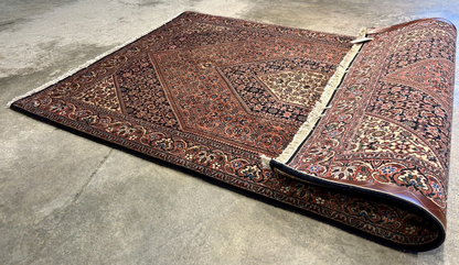 3'8"x5'6" Hand-Knotted 100% Wool Bidjare Carpet - Area Rug