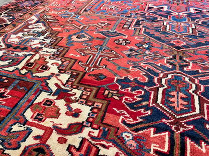 8'3"x11'4" Hand-Knotted 100% Wool Pile Herize Rug