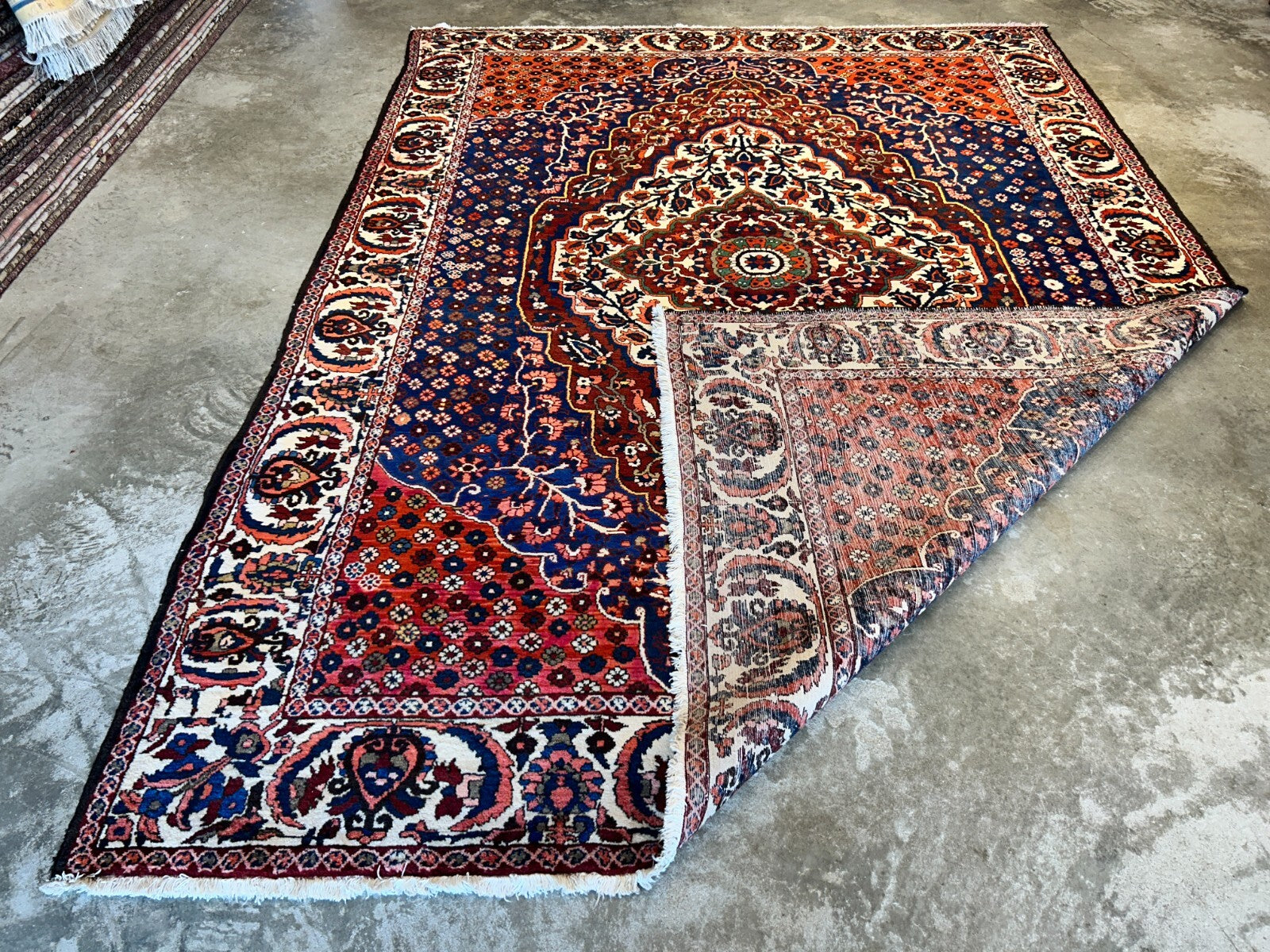 8'4"x11'6" Hand-Knotted 100% Wool Pile Bakhtiarie Rug