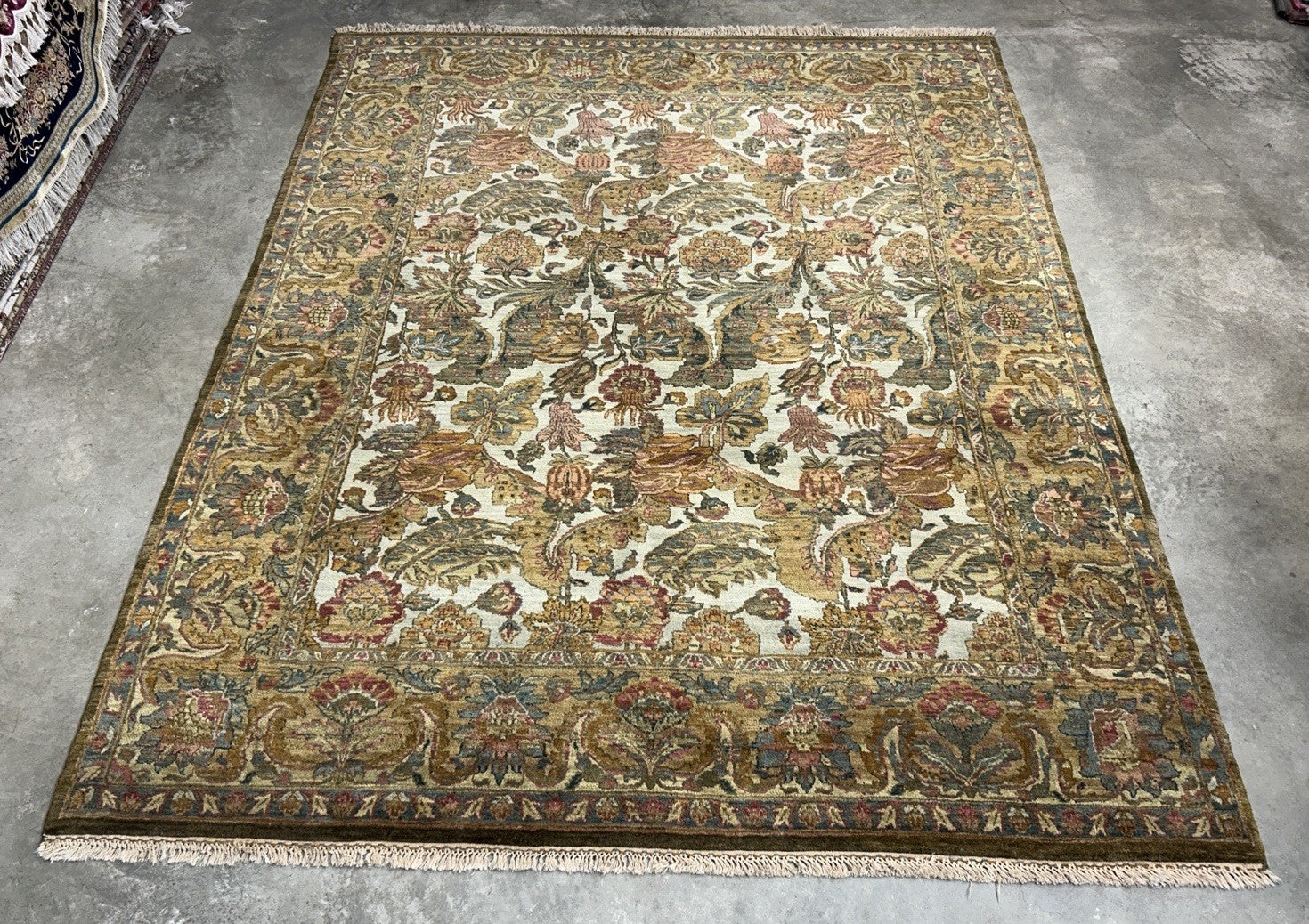 8’x10’ Hand-Knotted 100% Wool Pile Oriental Area Rug - Carpet