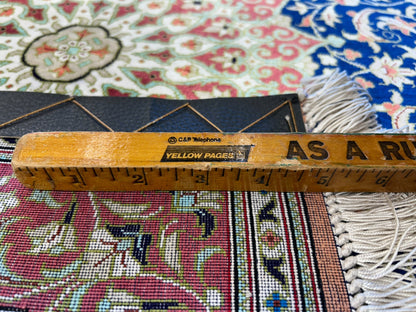 2'8"x4'1" Exquisite Extra-Fine Hand-Knotted 100% Silk Qume Area Rug