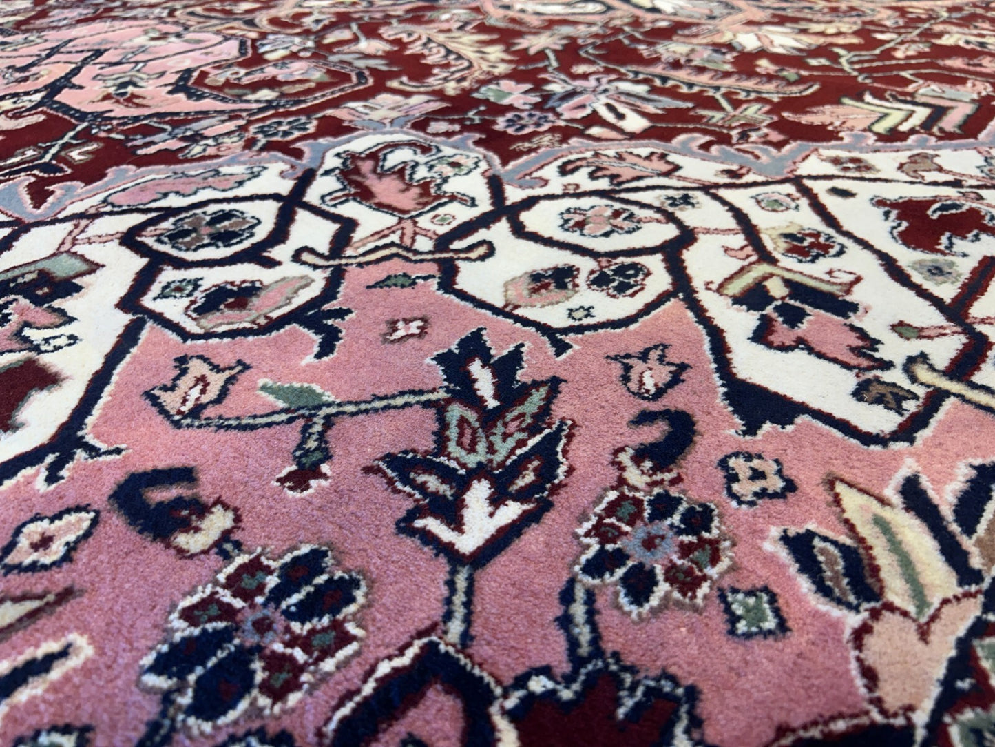 9'x11'9" Hand-Knotted 100% Wool Pile Herize Rug