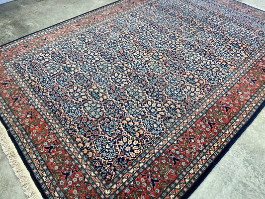 6'8"x9'9" Hand-Knotted 100% Wool Pile Hereke Carpet - Area Rug