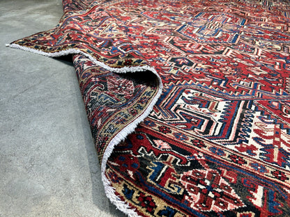 7'9"x9'1" Hand-Knotted 100% Wool Herize Carpet - Area Rug - Square Shaped