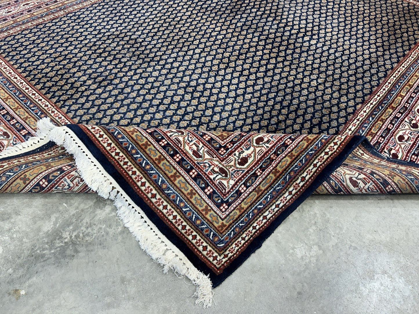 7’11”x10’ Vintage Hand-Knotted 100% Wool Pile Oriental Area Rug - Carpet