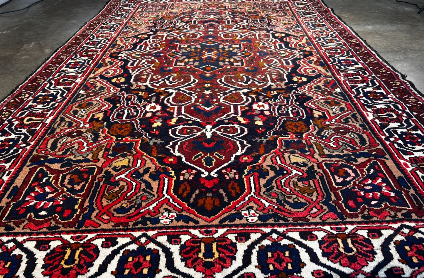 5'5" x 8'10" Hand-Knotted 100% Wool Pile Bakhtiarie Area Rug - Carpet
