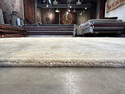8'x10' Hand-Knotted 100% Lamb Wool Oushak Carpet - Area Rug