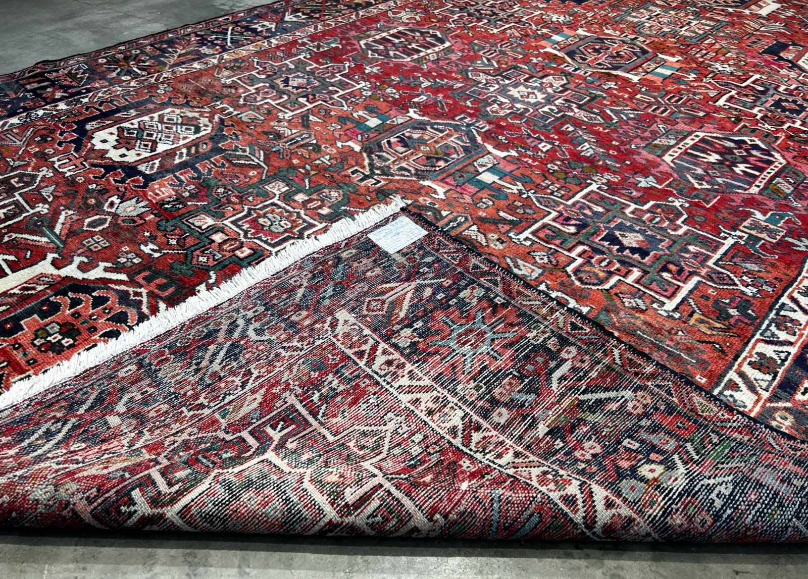 7'8" x 12' Hand-Knotted 100% Wool Pile Karaja  Area Rug - Carpet