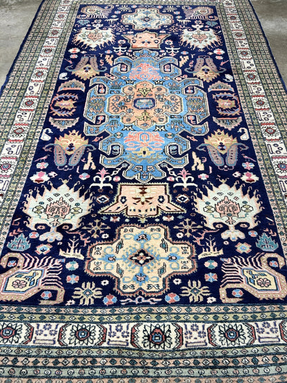 6'x9'10" Hand-Knotted 100% Wool Pile Ardabile Carpet - Area Rug