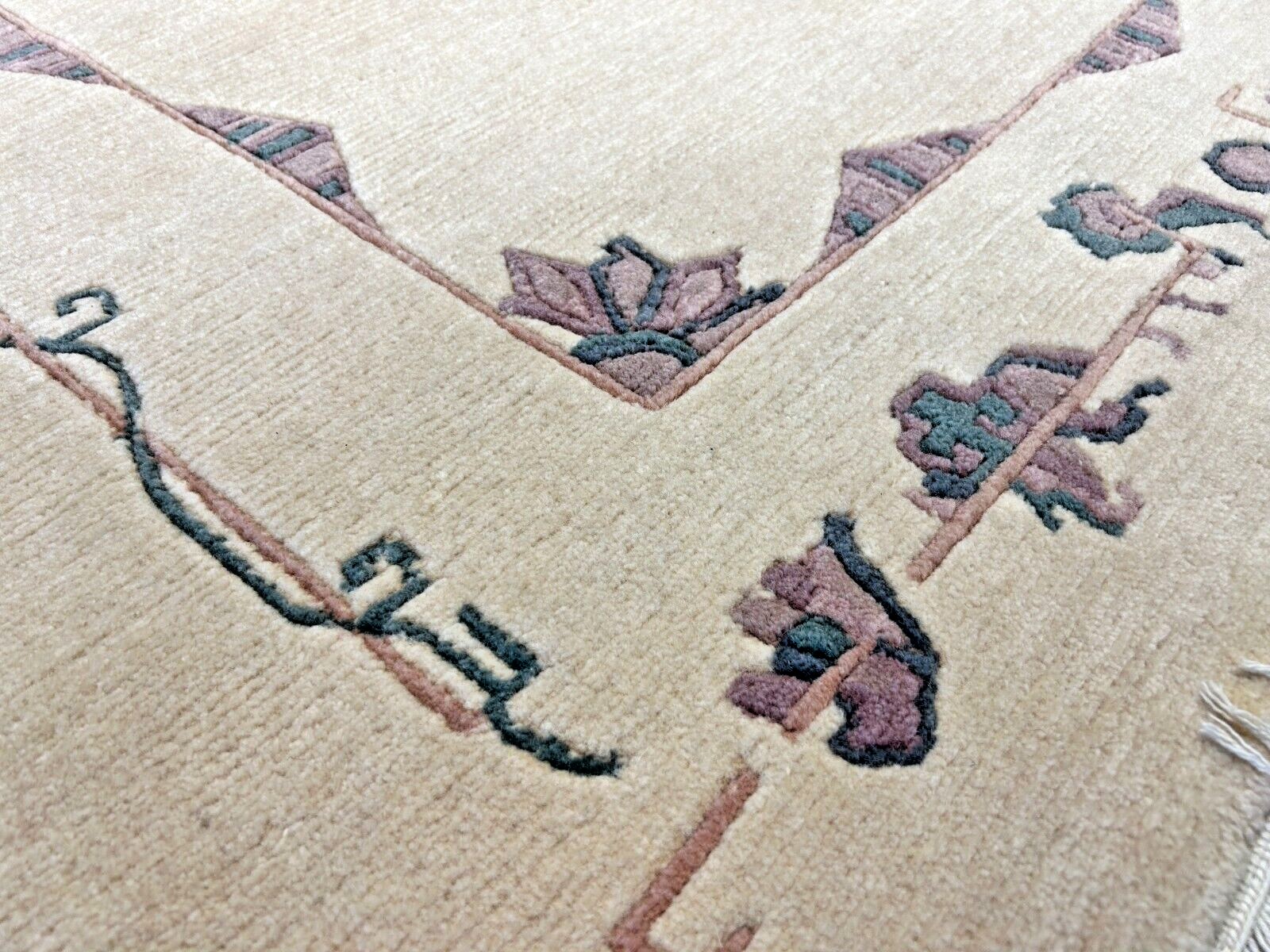 6'7"x9'10" Hand-Knotted 100% Wool Pile Indo-Nepali Carpet - Area Rug