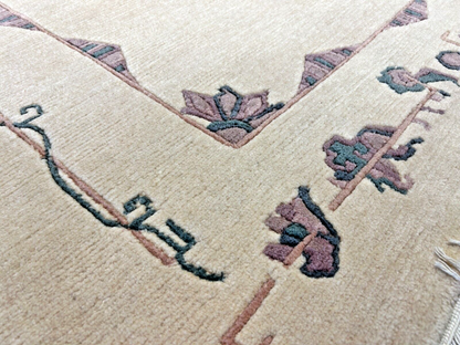 6'7"x9'10" Hand-Knotted 100% Wool Pile Indo-Nepali Carpet - Area Rug