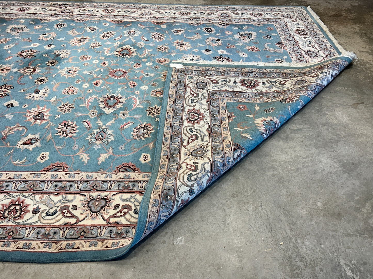 9'x12' Hand-Knotted 100% Wool Pile Kashane Design Carpet - Area Rug