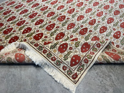 6'1"x9'2" Hand-Knotted 100% Wool Pile Turkish Carpet - Area Rug