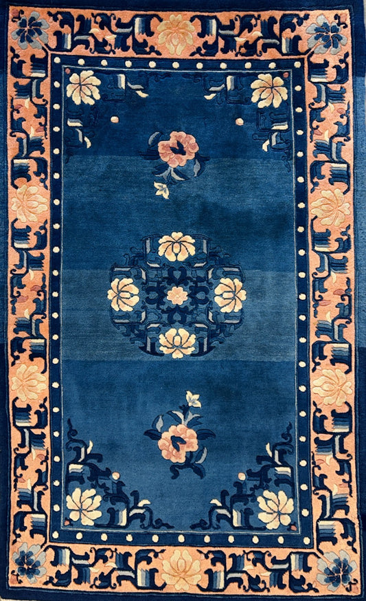 3'x5' Hand-Knotted 100% Wool Pile Oriental Area Rug - Carpet