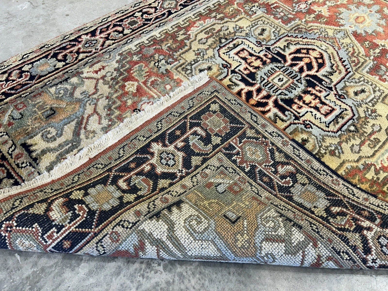 4’1”x6’1” Hand-Knotted 100% Wool Indoserapi Area Rug - Carpet