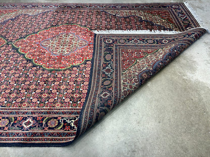 6'7"x9'4" Hand-Knotted 100% Wool Pile Tabrize Fishe Design Carpet - Area Rug