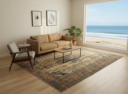 Collector Item- 10’5”x12’8” Old Antique Hand-Knotted Wool Pile Serapie Area Rug