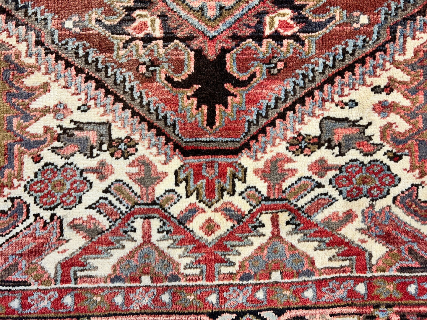 9'x11'9" Hand-Knotted 100% Wool Pile Herize Rug