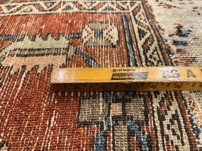 Collector Item- 10’5”x12’8” Old Antique Hand-Knotted Wool Pile Serapie Area Rug