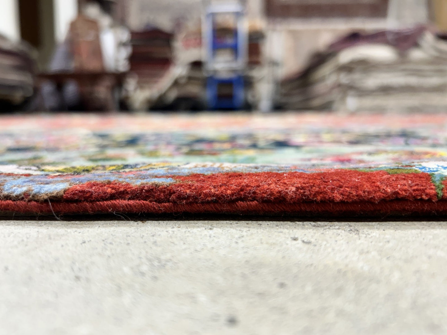 Collector Item - 10'9"x14'8" Hand-Knotted Wool & Silk Tabrize Area Rug