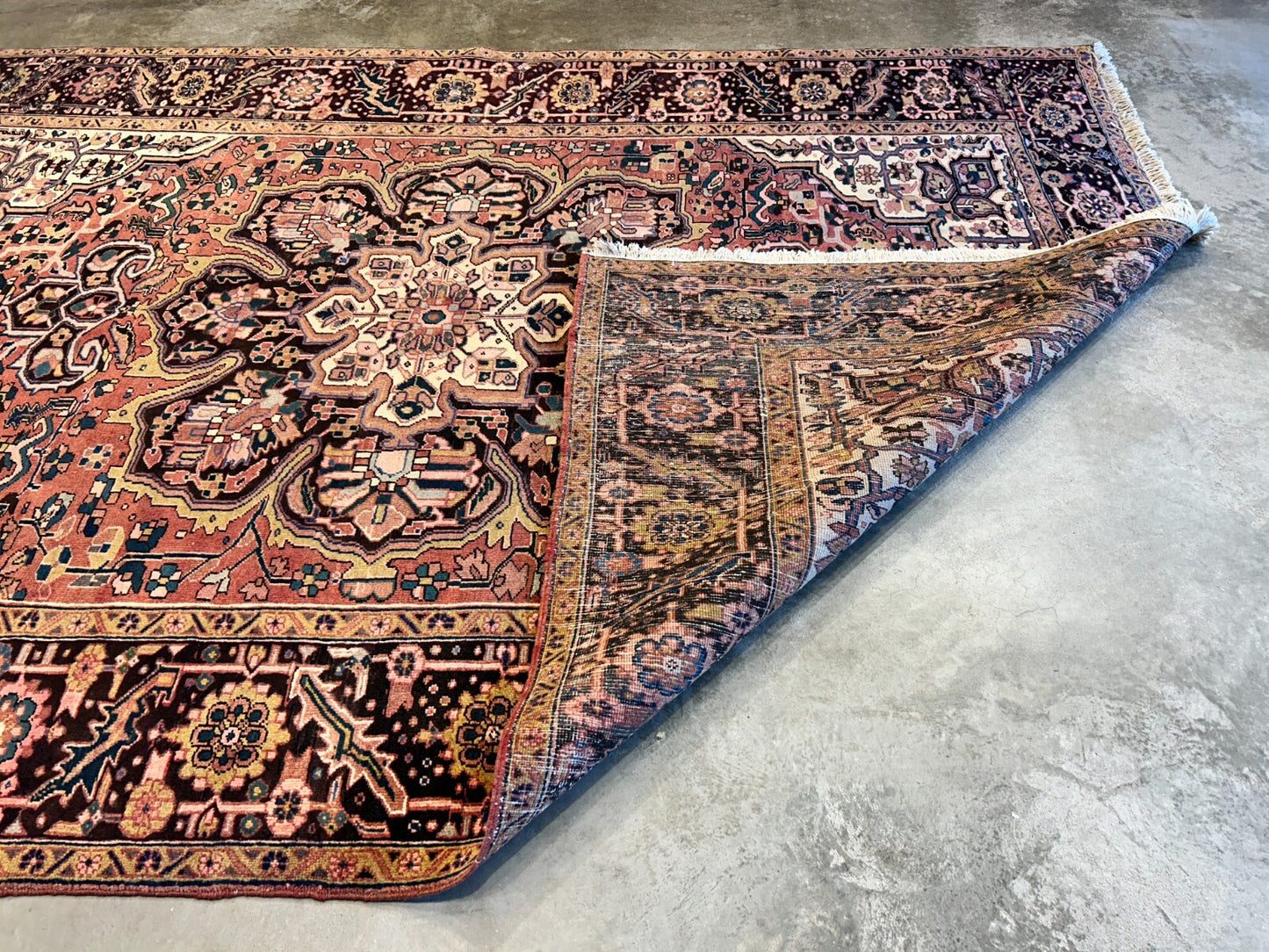 8'x11'3" Hand-Knotted 100% Wool Pile Herize Rug