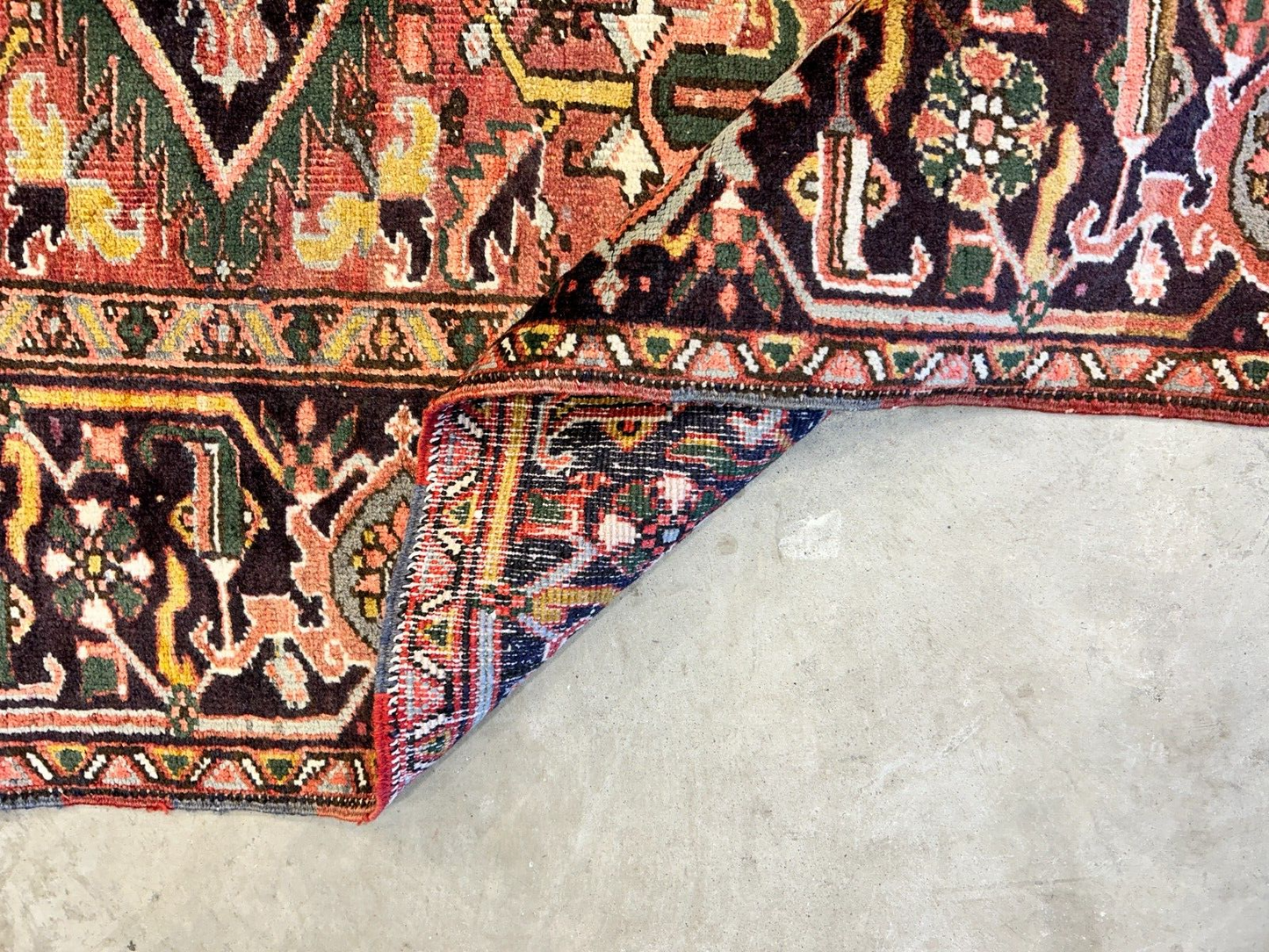 9'7"x12'8" Hand-Knotted 100% Lamb Wool Herize Carpet - Area Rug