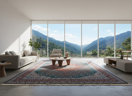 9'x12' Hand-Knotted 100% Wool Pile Sinopersian Carpet - Area Rug