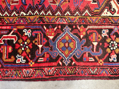 7'3"x9'9" Hand-Knotted 100% Wool Herize Carpet - Area Rug