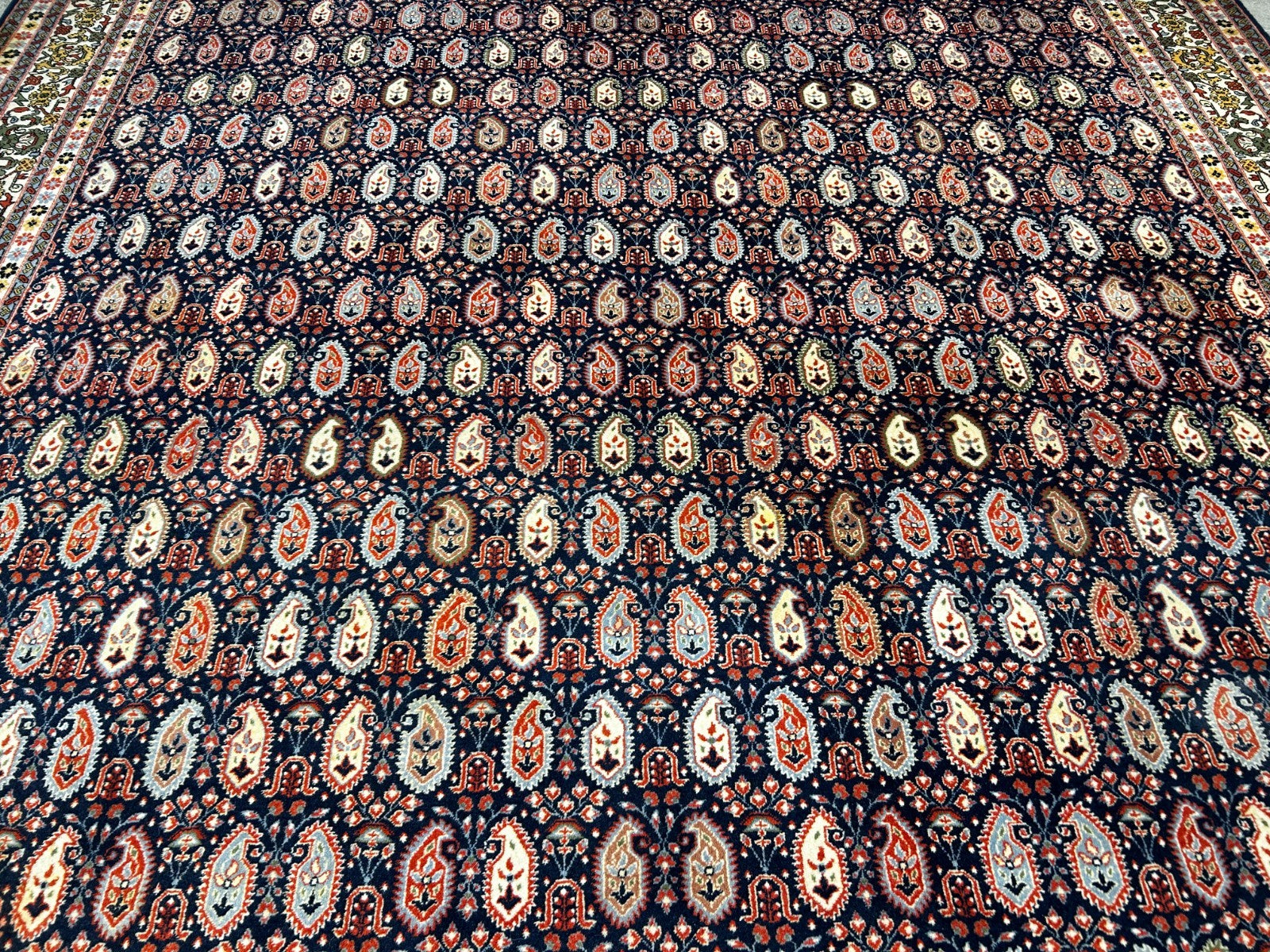 8'x11' Hand-Knotted 100% Wool Pile Hereke Area Rug - Carpet