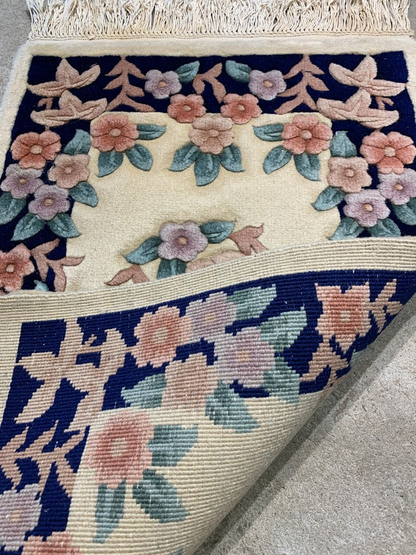 2'x3' Hand-Knotted 100% Wool Carpet - Area Rug