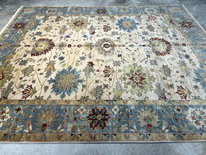 8' x 9'10" Hand-Knotted 100% Wool Carpet - Indian Mahal Area Rug
