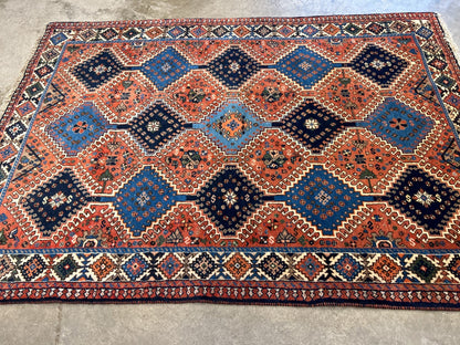 2'4"x4'9" Hand-Knotted 100% Wool Pile Yalamehe Rug