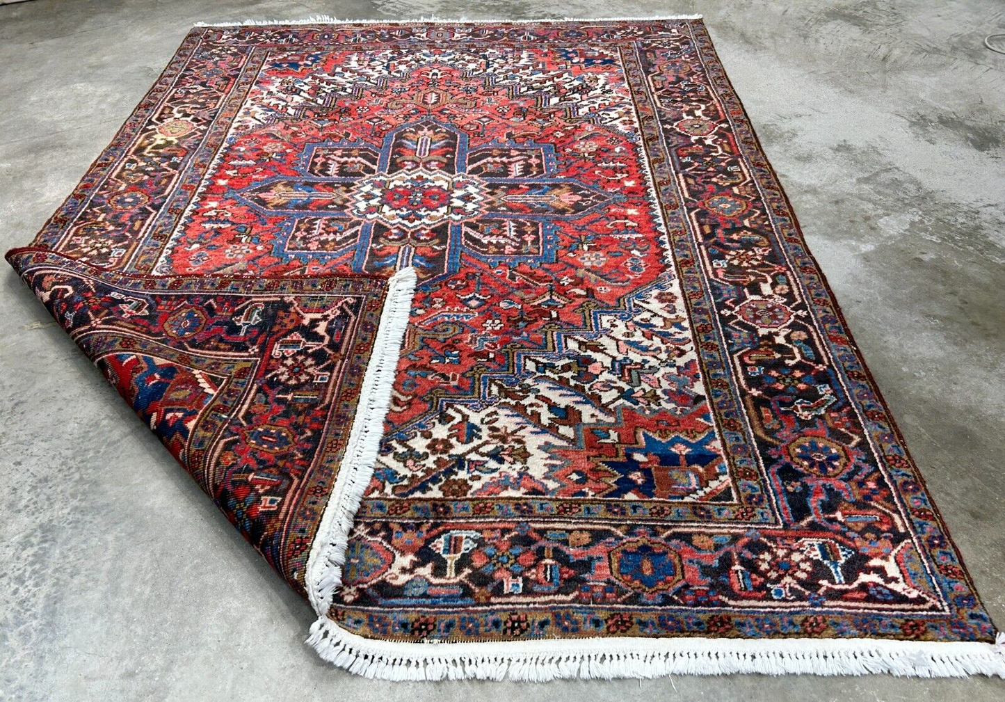 6'6"x8'10" Hand-Knotted 100% Wool Herize Carpet - Area Rug