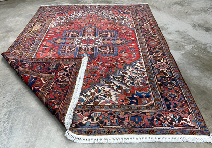 6'6"x8'10" Hand-Knotted 100% Wool Herize Carpet - Area Rug