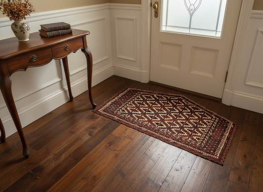 Hand-Knotted 100% Wool Pile Traditional Horse Saddle