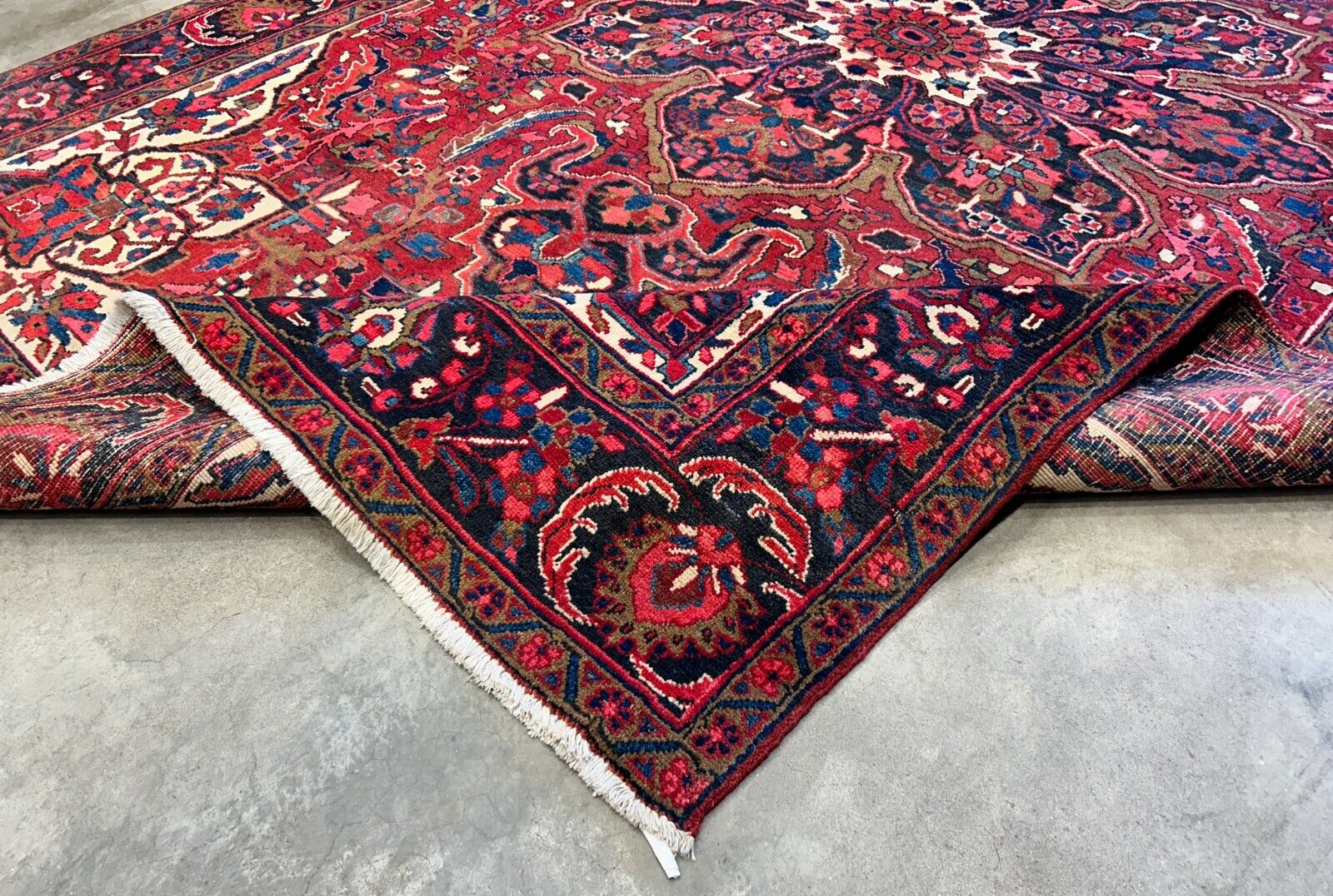 8'2"x11'6" Hand-Knotted 100% Wool Pile Herize Rug