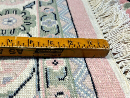 6'2"x8'10" Hand-Knotted 100% Wool Pile Tabrize Design Carpet - Area Rug