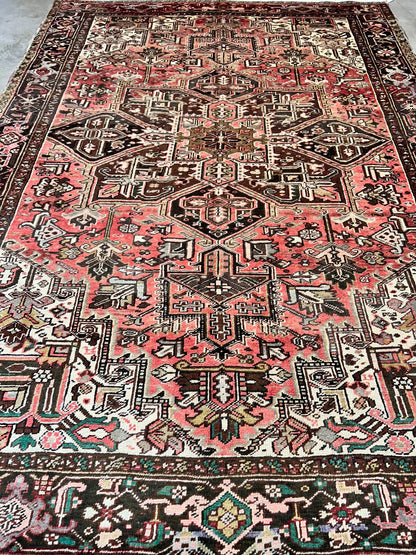 8'5"x11'10" Hand-Knotted 100% Wool Pile Herize Rug