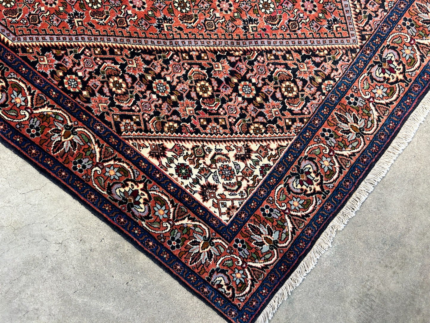 3'7"x5'8" Hand-Knotted 100% Wool Pile Persiane Bijare Rug