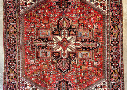 9'x11'5" Hand-Knotted 100% Wool Pile Herize Rug