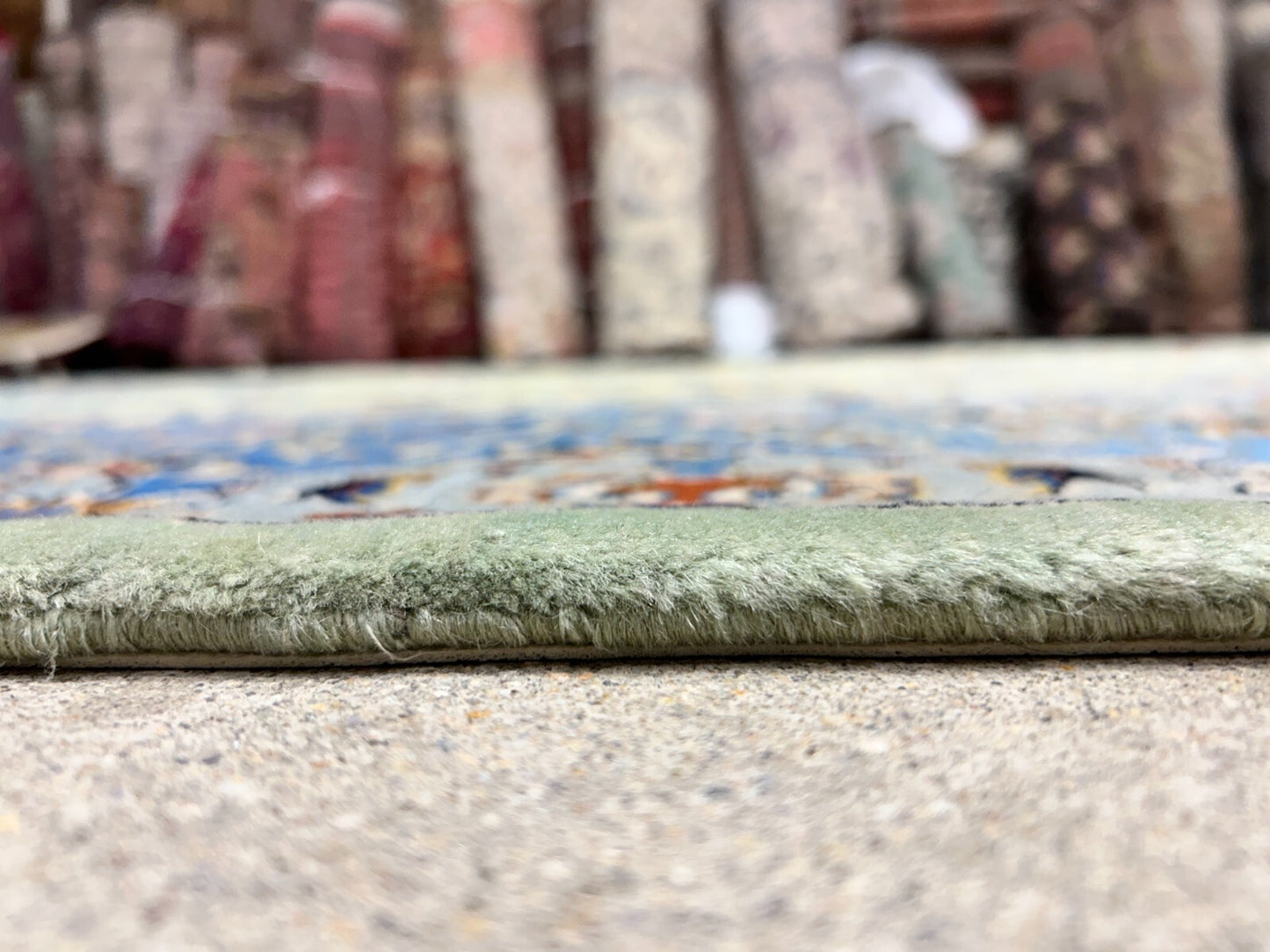 10'6"x14'6" Hand-Knotted 100% Wool Pile Kashane Rug