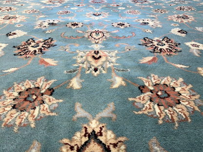 9'x12' Hand-Knotted 100% Wool Pile Kashane Design Carpet - Area Rug