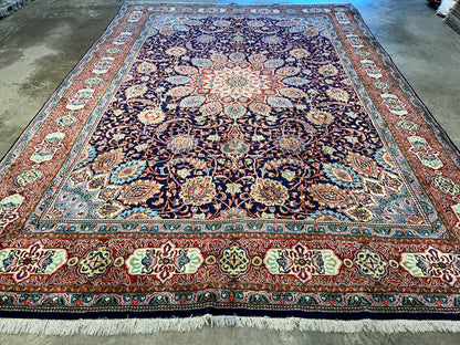 8'8"x12'6" Hand-Knotted 100% Wool Pile Kashmare Rug