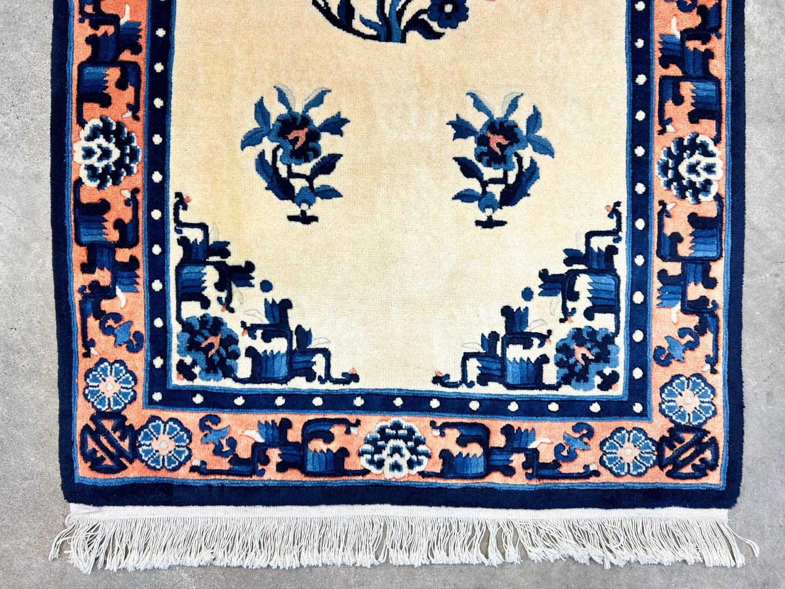 3'x5' Hand-Knotted 100% Wool Pile Art Deco Rug