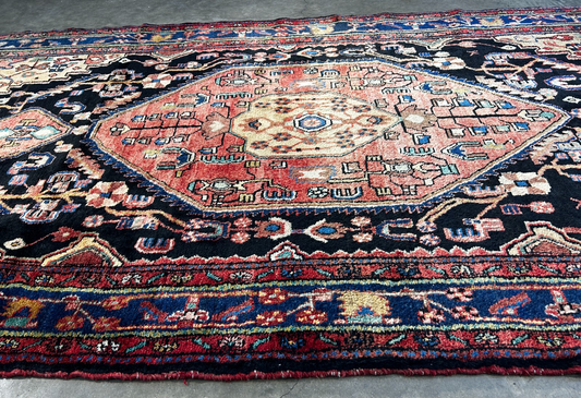 5'4" x 10'9" Hand-Knotted 100% Wool Pile Nahavande Area Rug - Carpet