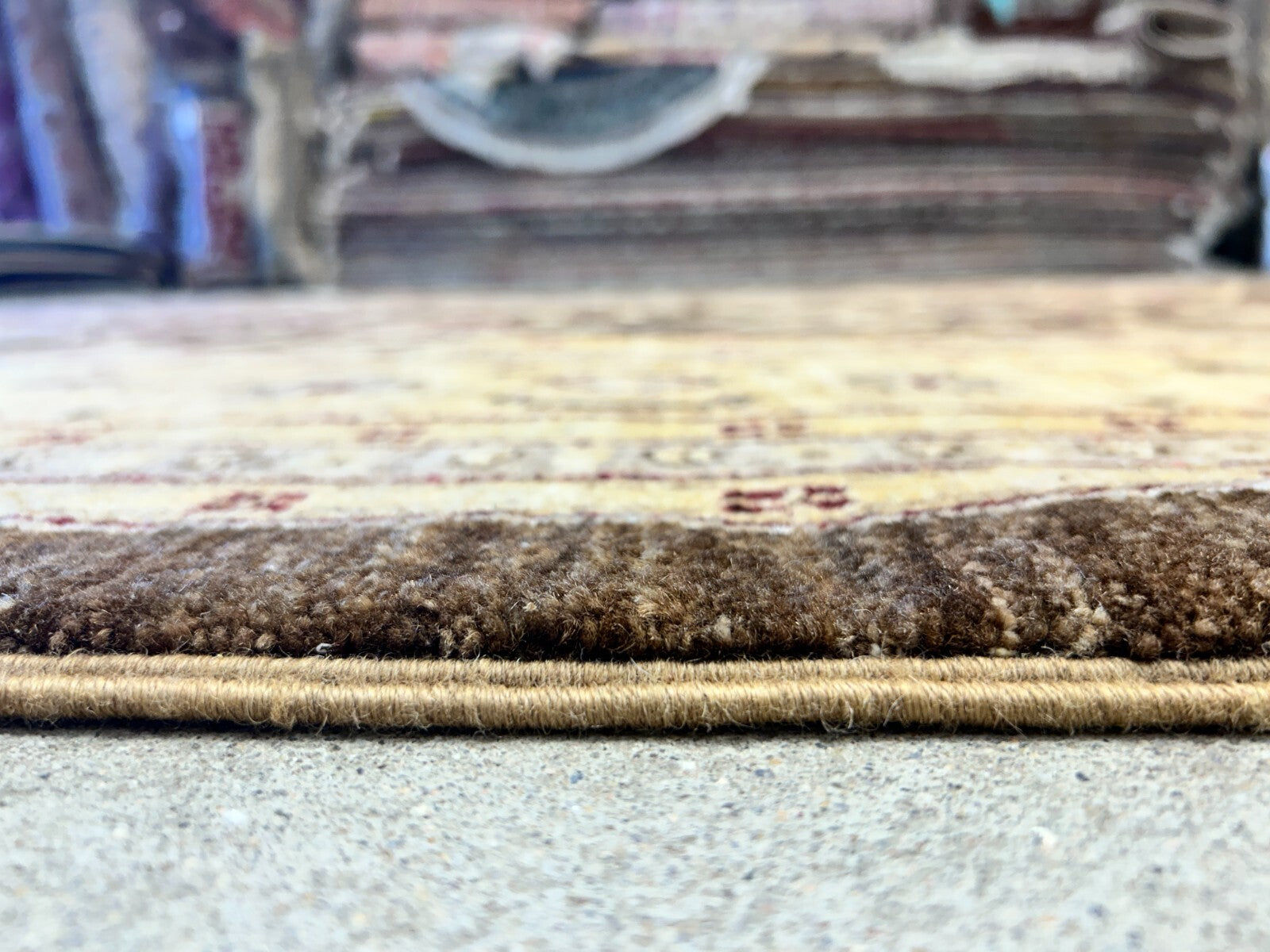 9'3"x12' Hand-Knotted 100% Wool Pile Agra Design Carpet - Area Rug