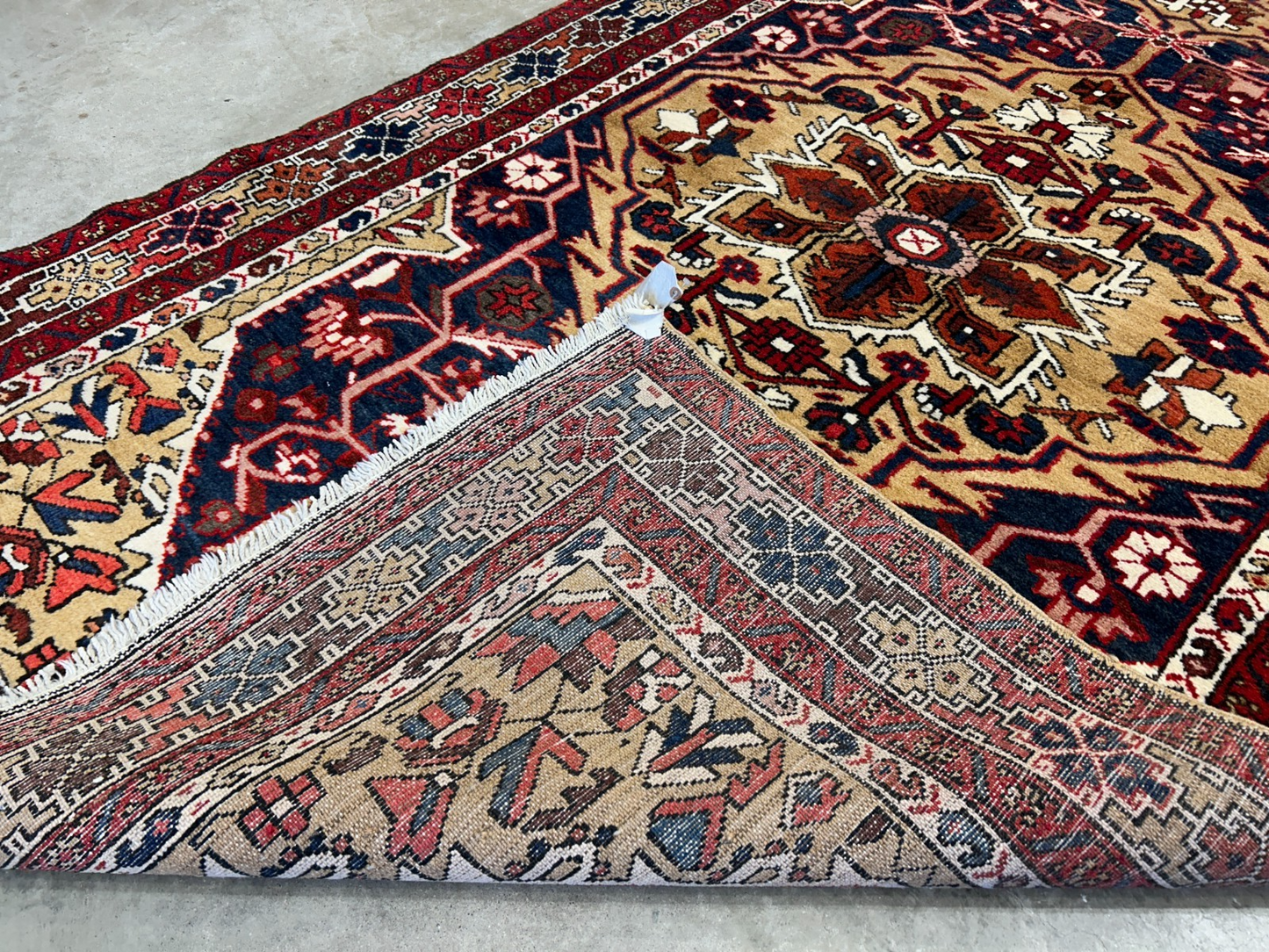 4'6"x7'4" Hand-Knotted 100% Wool Pile Herize Area Rug - Carpet