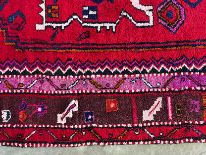 4'5" x 8'10'' Hand-Knotted 100% Lamb Wool Mousele Area Rug - Carpet